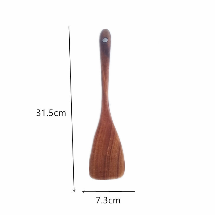 4-Piece Non-Lacquered Wooden Rice Spoon & Utensil Set