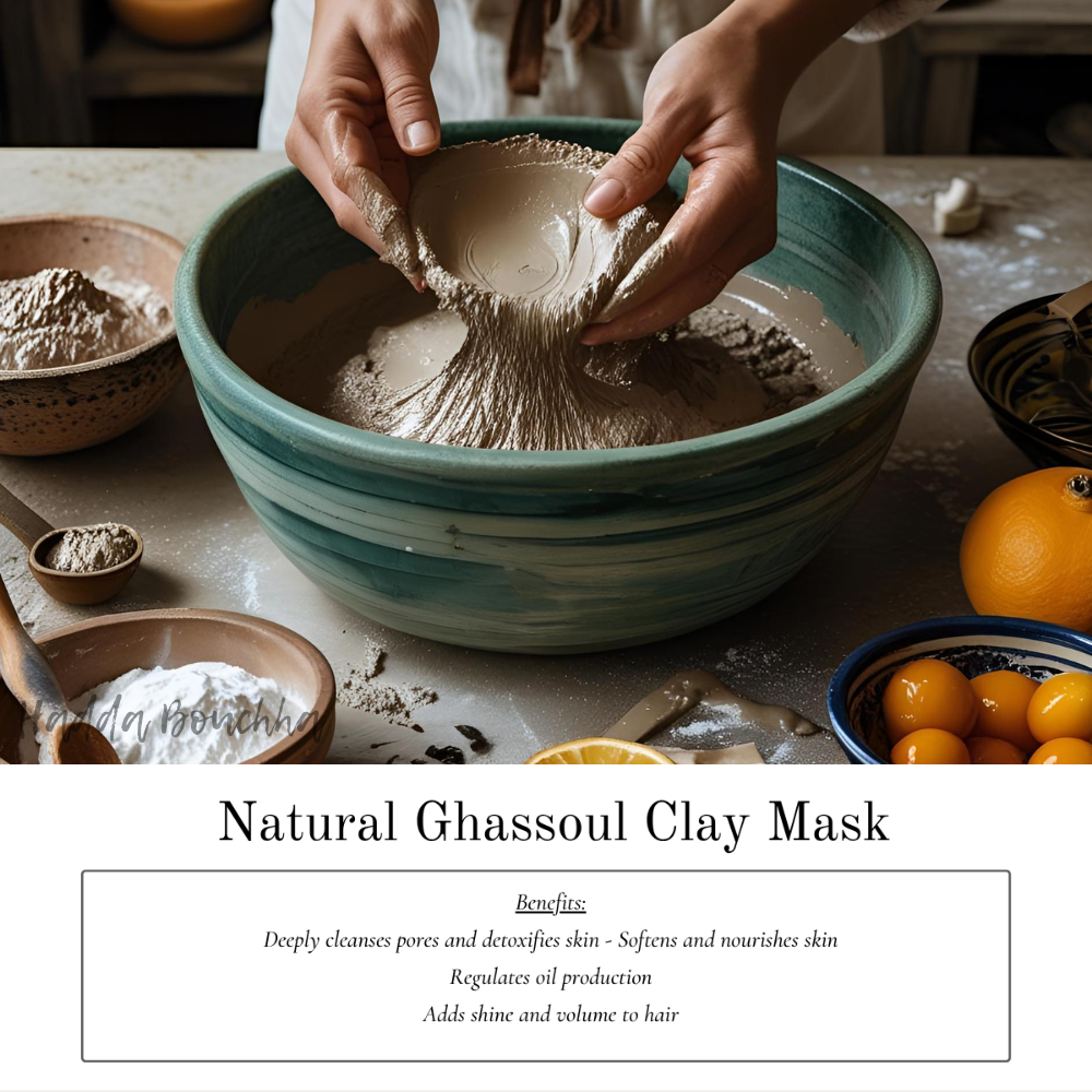 Organic Ghassoul Clay Mask Recipe - Printable PDF